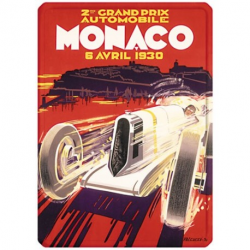 plaque métallique deco Grand prix de Monaco 1930
