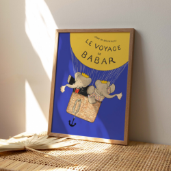 Cadre Babar en montgolfière