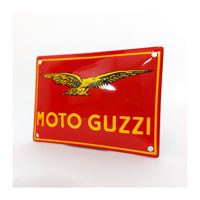 Lot Plaque métal Moto Guzzi - Équipement moto