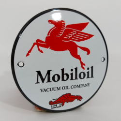 Mobiloil Vacuum oil company.