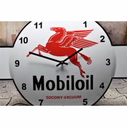 Horloge publicitaire vintage Mobiloil