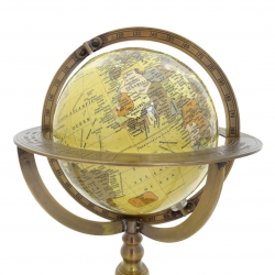 globe terrestre laiton vintage