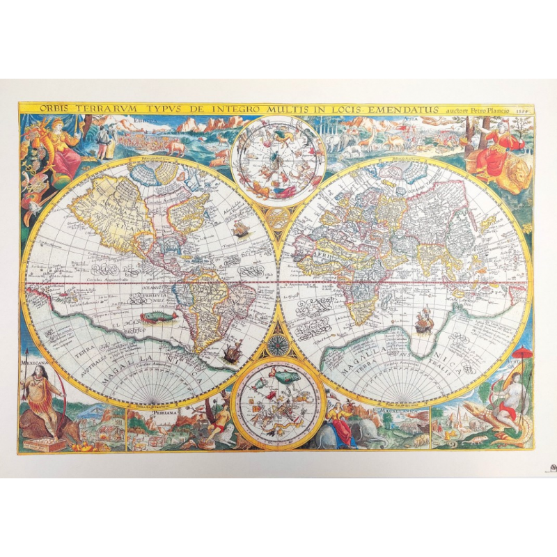 carte du monde ancienne